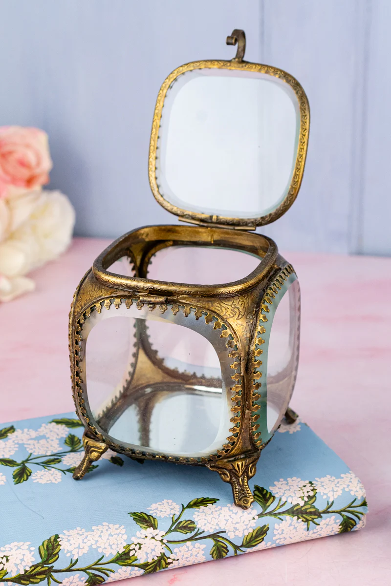 Beveled Glass Jewelry Box - Image 6