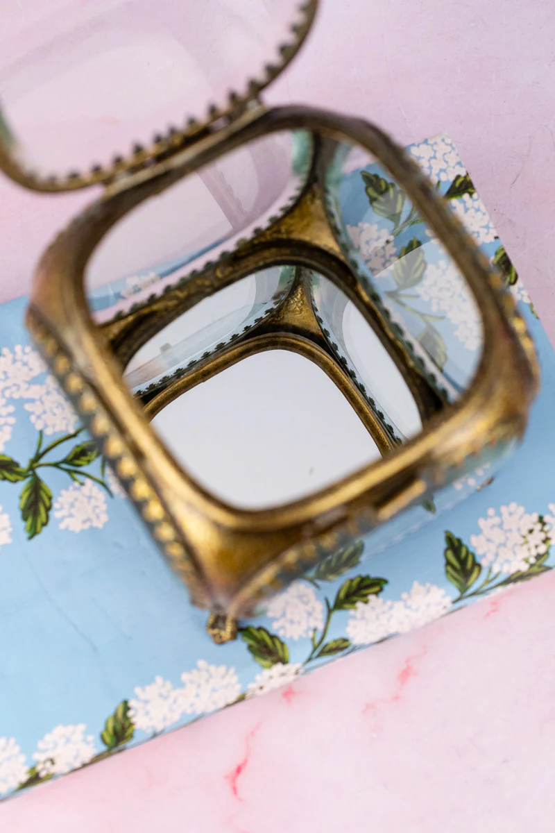 Beveled Glass Jewelry Box - Image 7