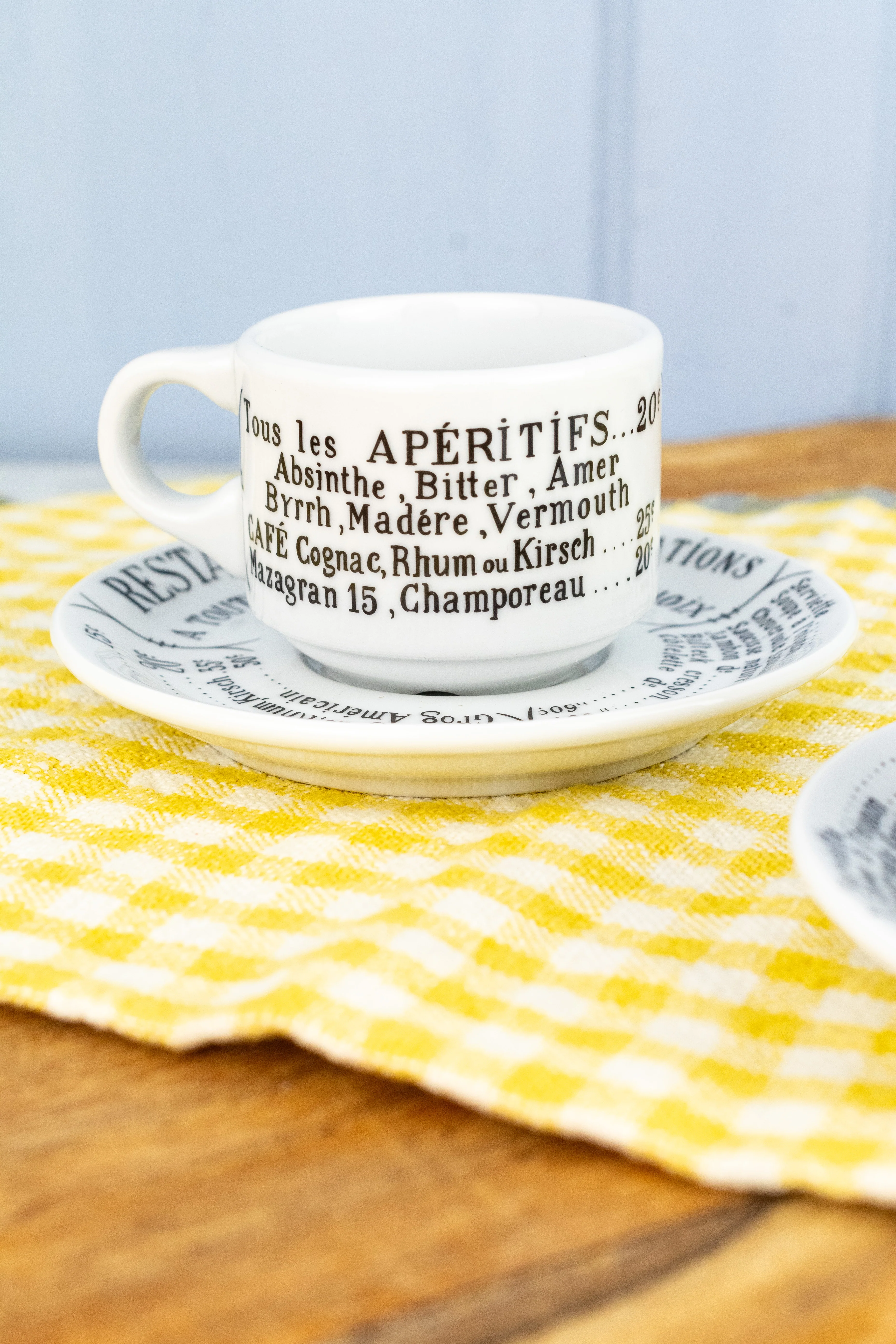 Pillivuyt Brasserie Espresso Cup & Saucer  - Set of 2 - Image 12