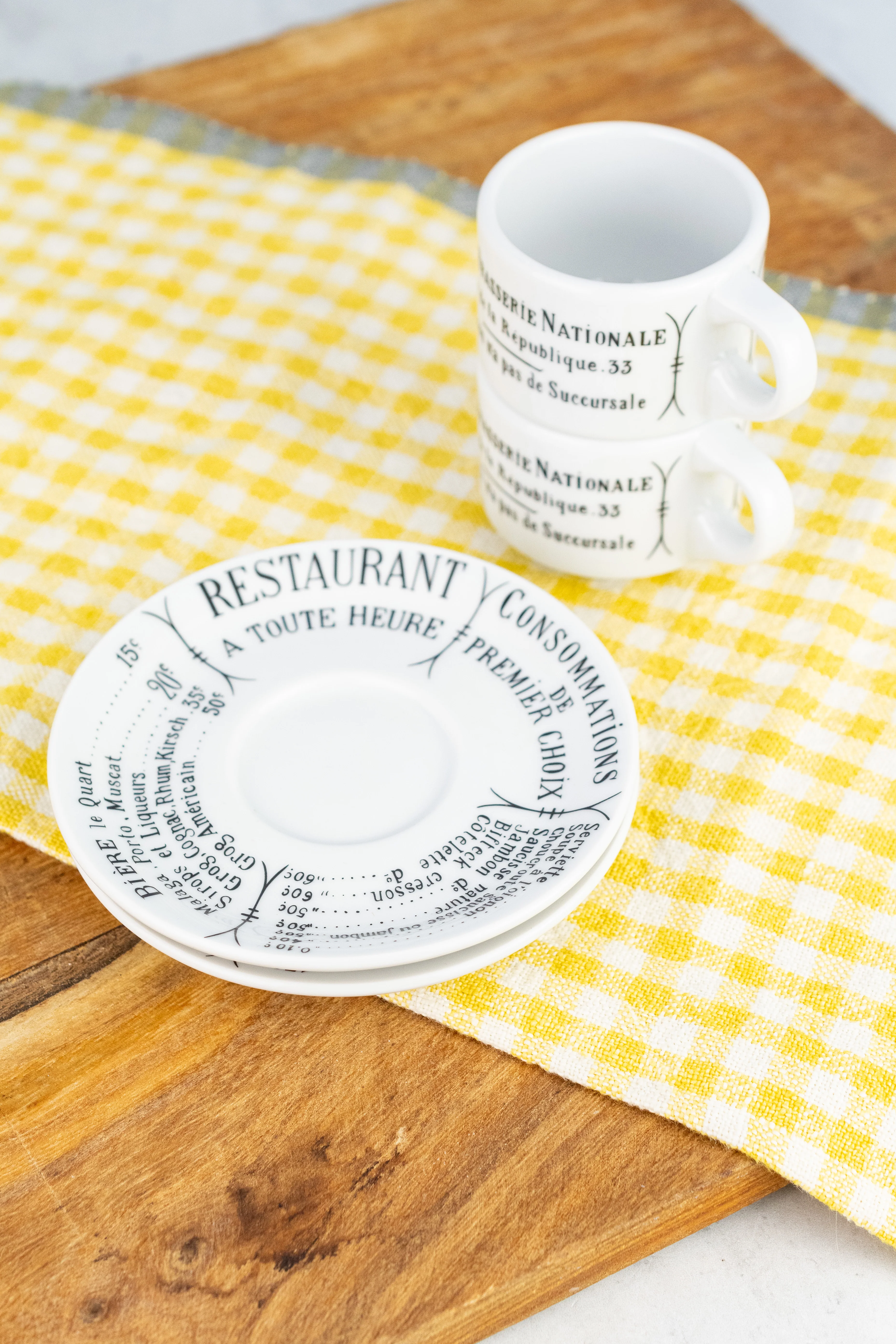 Pillivuyt Brasserie Espresso Cup & Saucer  - Set of 2 - Image 5