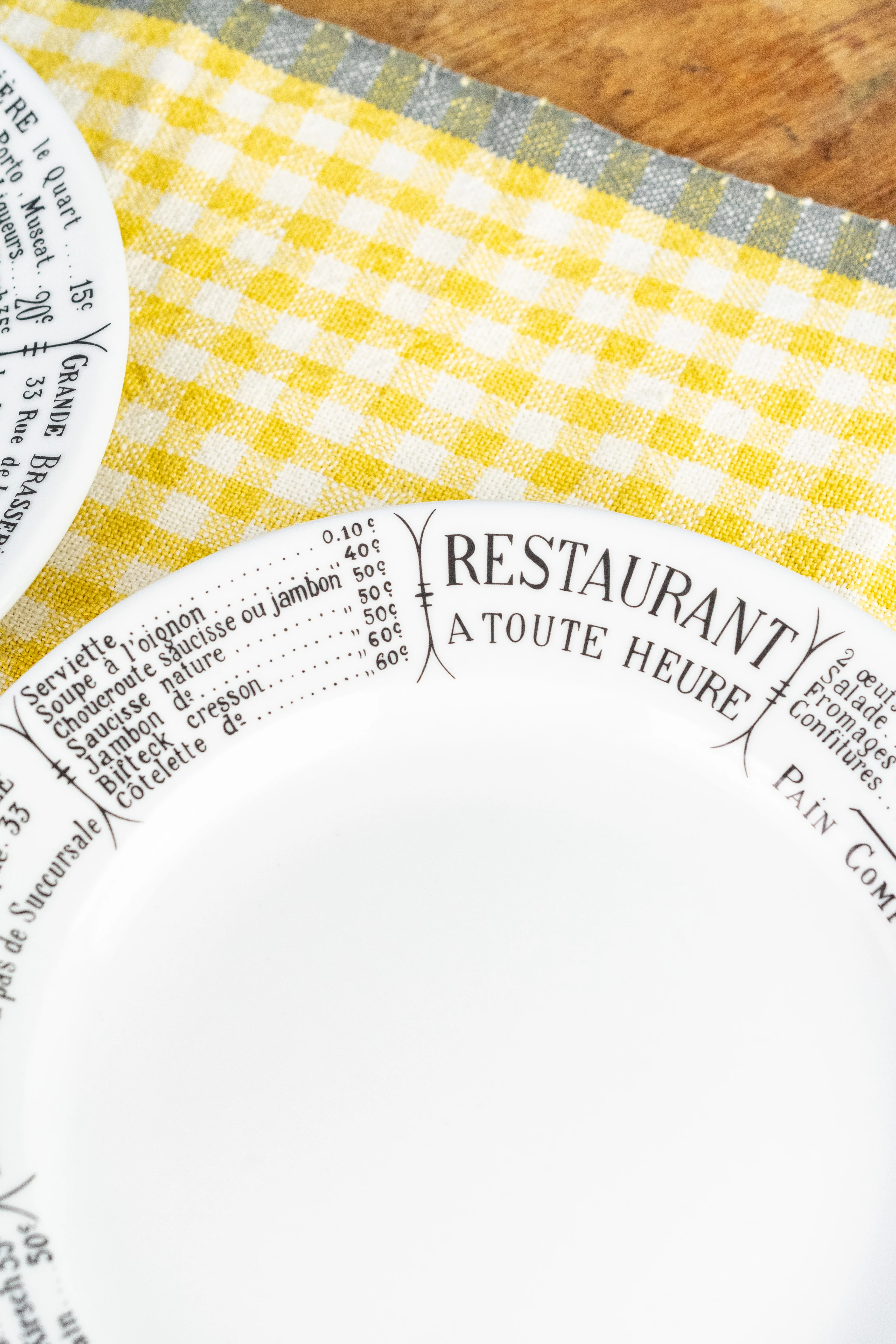 Pillivuyt Brasserie Menu Plate - Set of 2 - Image 3