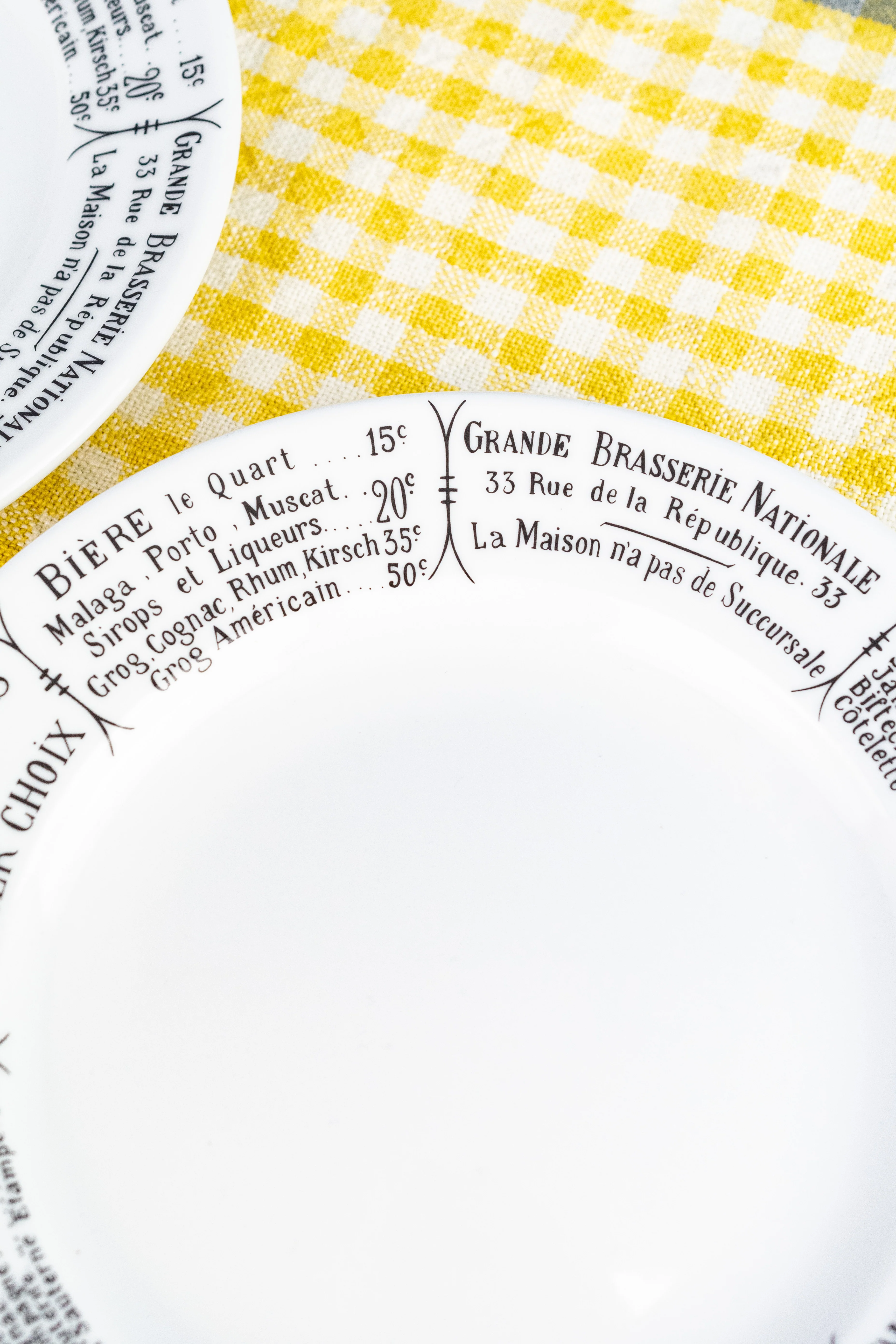 Pillivuyt Brasserie Menu Plate - Set of 2 - Image 6