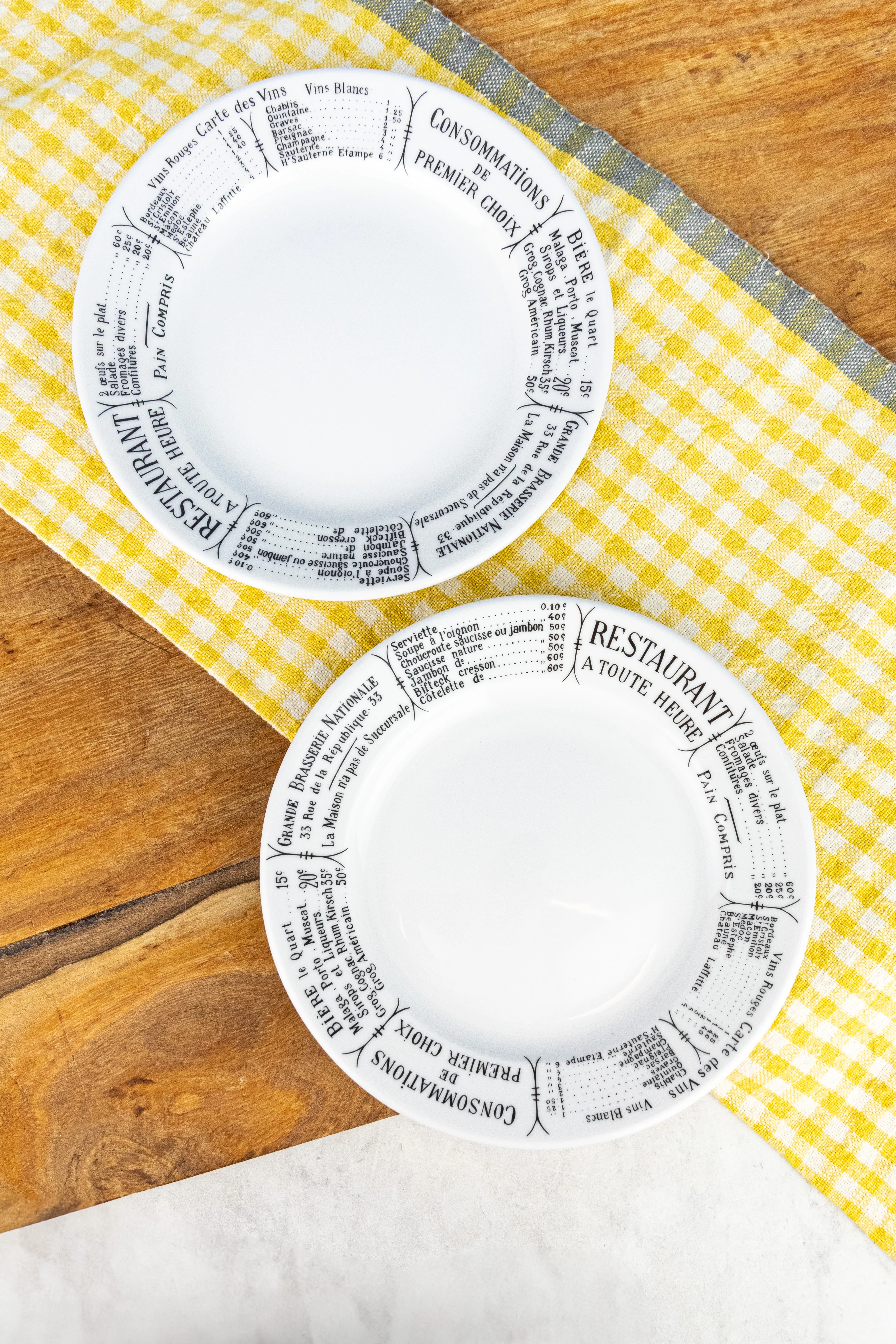 Pillivuyt Brasserie Menu Plate - Set of 2 - Image 8
