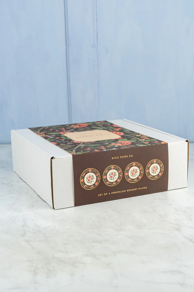Porcelain Dessert Plates - Set of 4 - Image 5