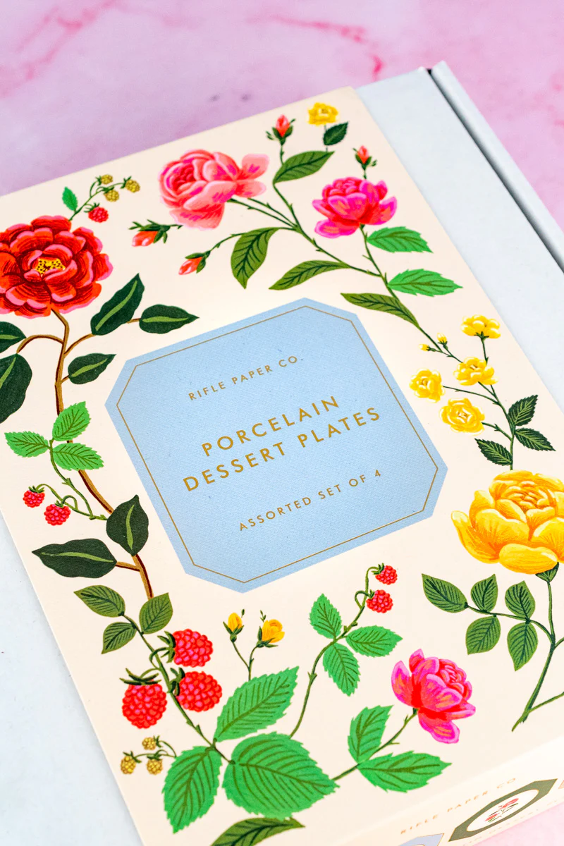 Porcelain Dessert Plates - Set of 4 - Image 4