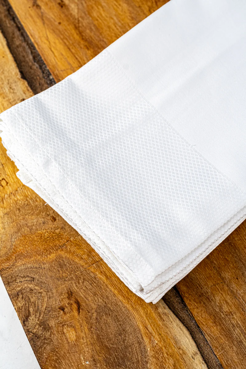Huck Border Hotel Napkins - Set of 6 - Image 3