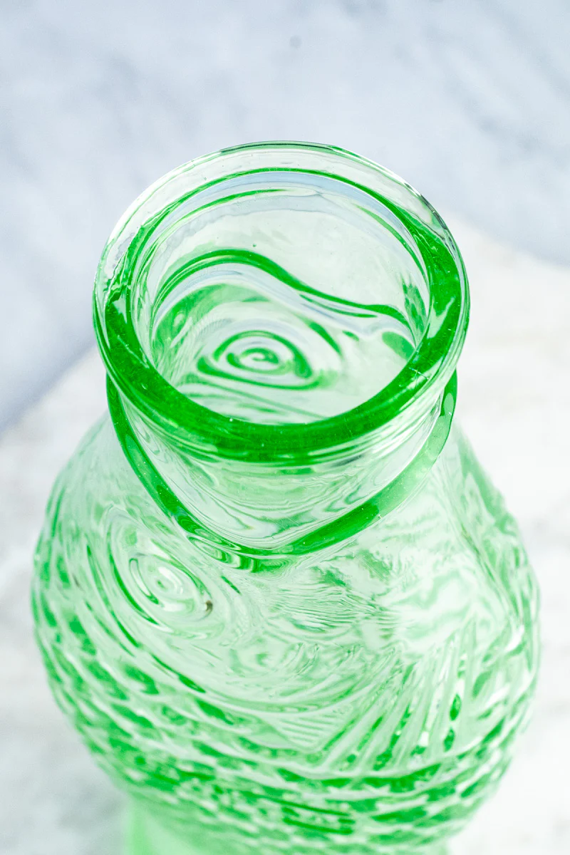 Green Glass Fish Carafe - Image 8