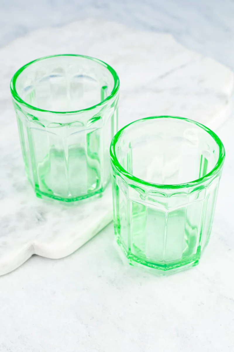 Green Glasses - Set of Two - Image 4