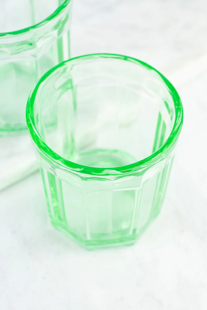 Green Glasses - Set of Two - Image 6