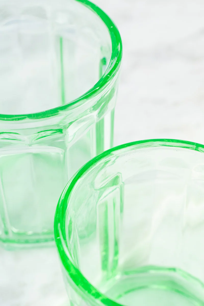 Green Glasses - Set of Two - Image 7
