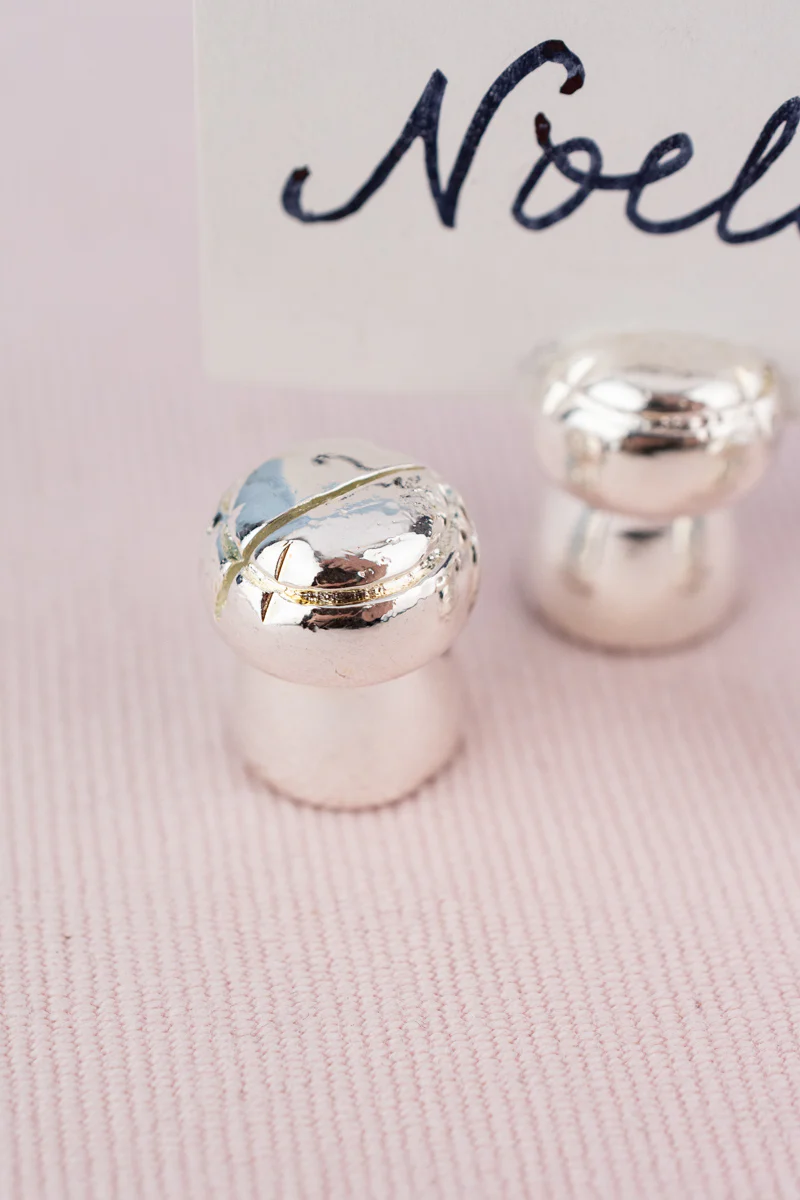 Silverplate Champagne Cork Placecard Holders - Set of 4 - Image 2