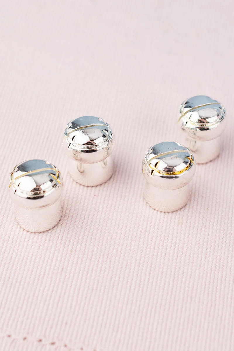 Silverplate Champagne Cork Placecard Holders - Set of 4 - Image 5