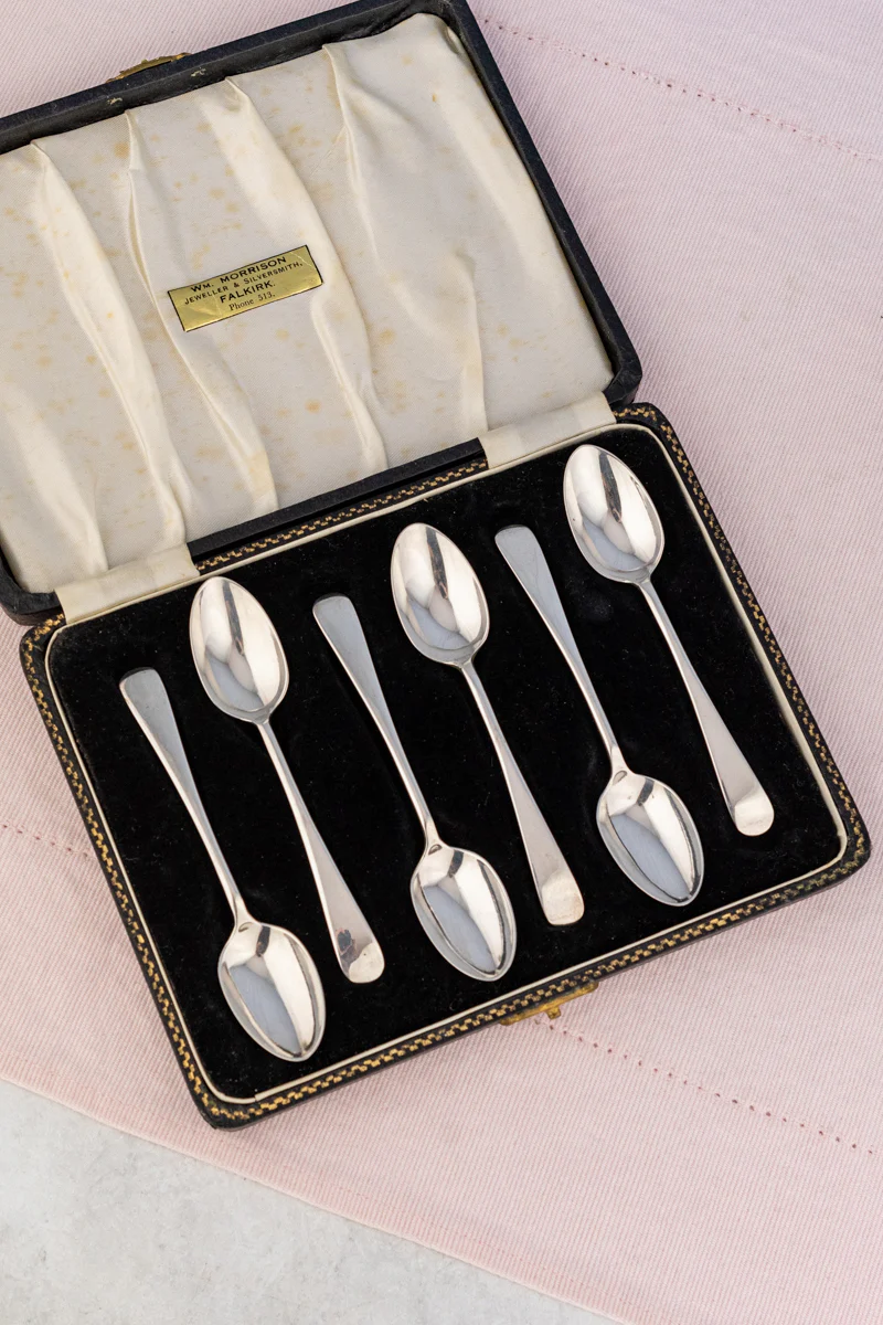 1898 Sterling Silver Teaspoon Set - Boxed Set of 6 - Image 3