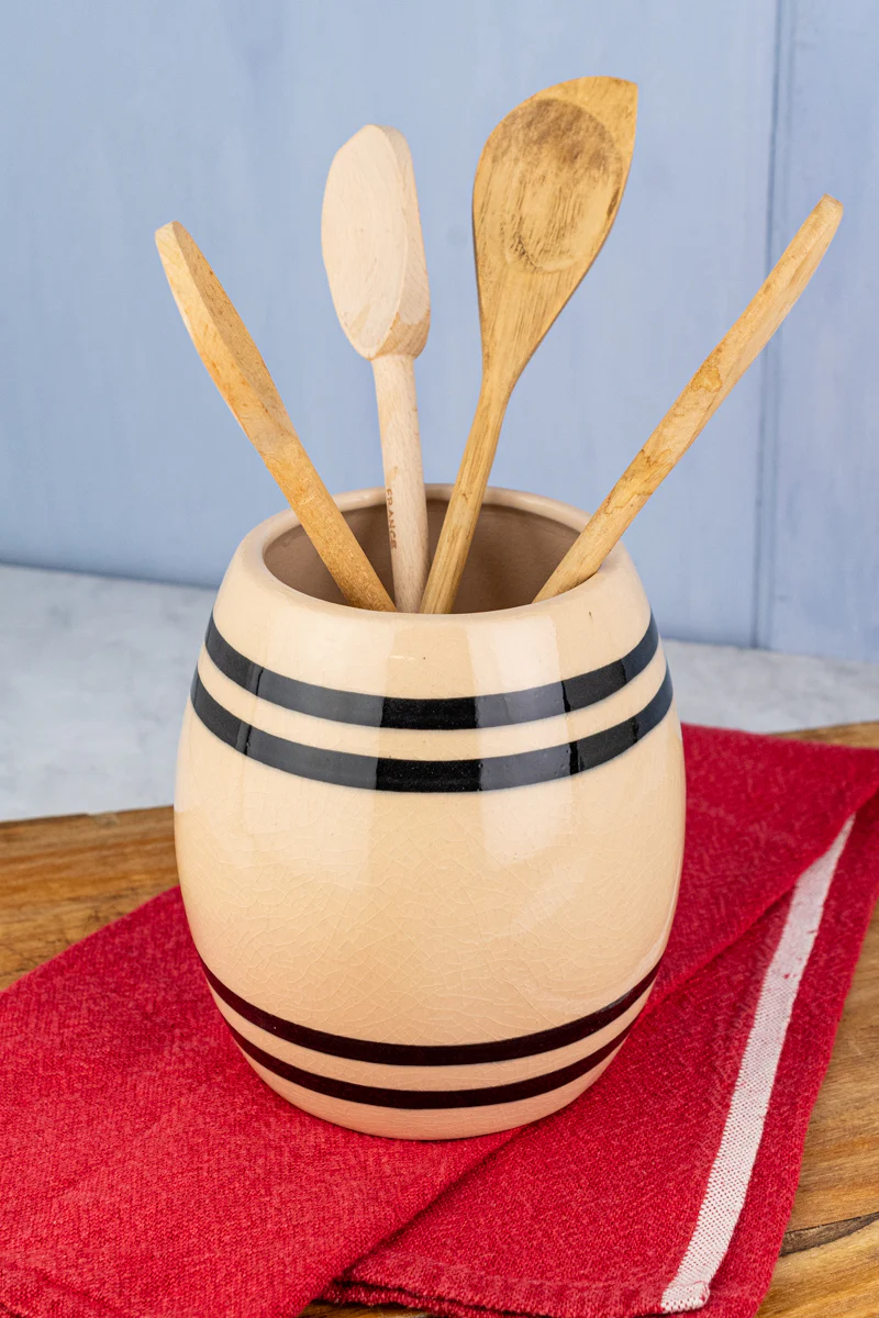 Striped Stoneware Crock - Image 2
