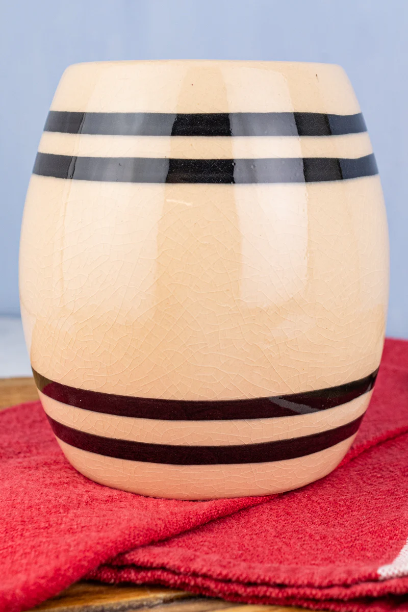 Striped Stoneware Crock - Image 3
