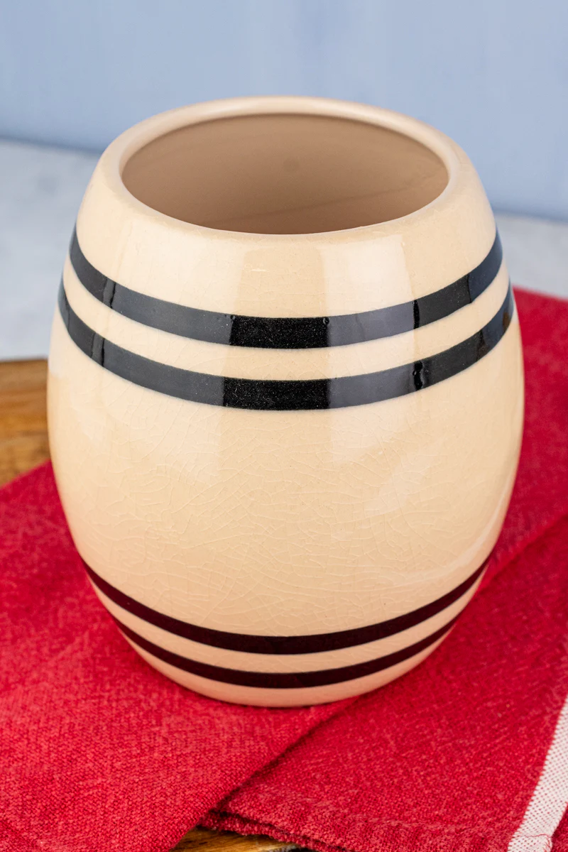 Striped Stoneware Crock - Image 4