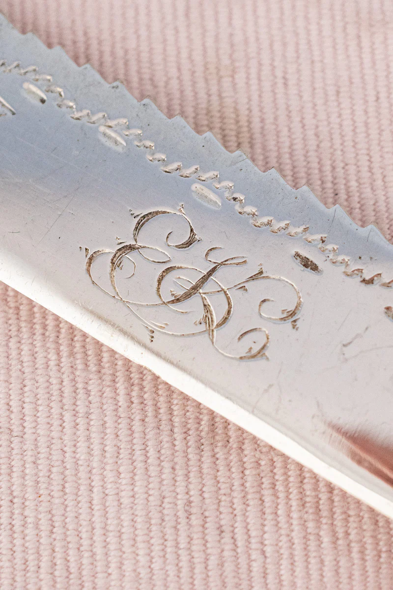 Victorian Silverplate and Mother of Pearl Dessert Serving Set - Image 6