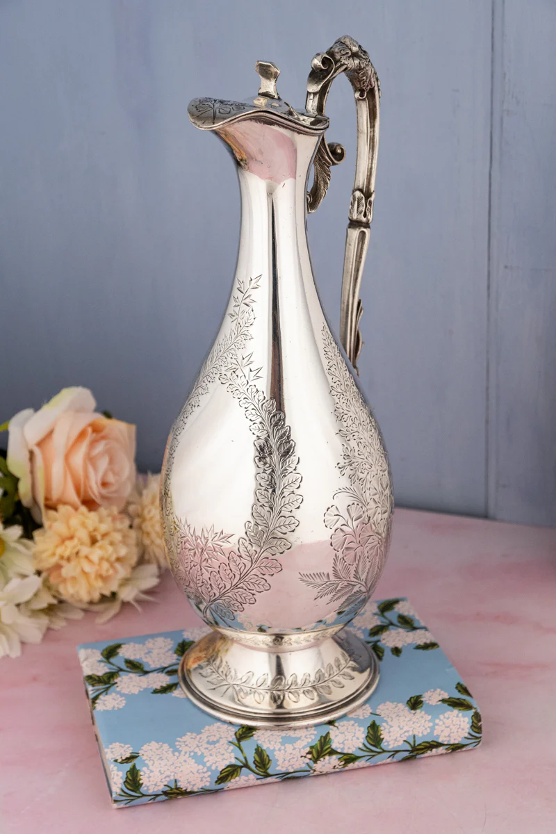 Victorian Silverplate Claret Jug - Image 20