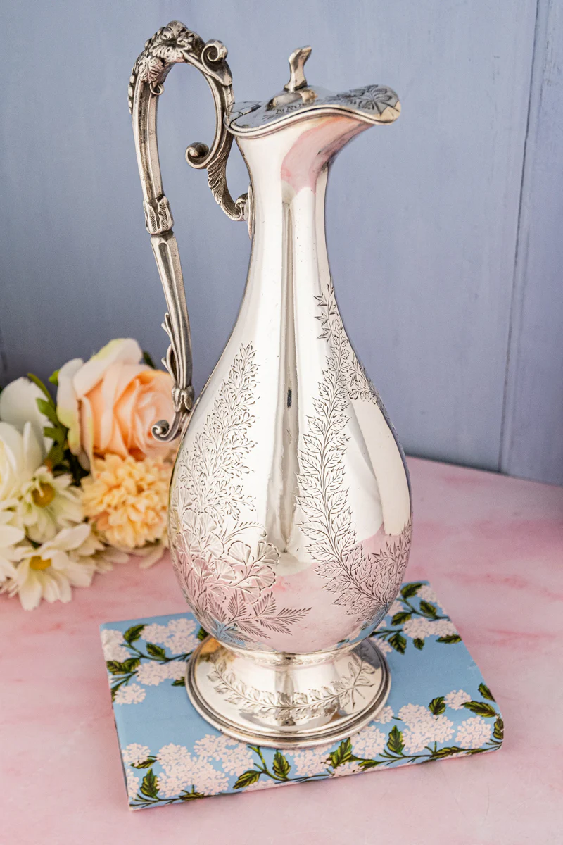 Victorian Silverplate Claret Jug - Image 3