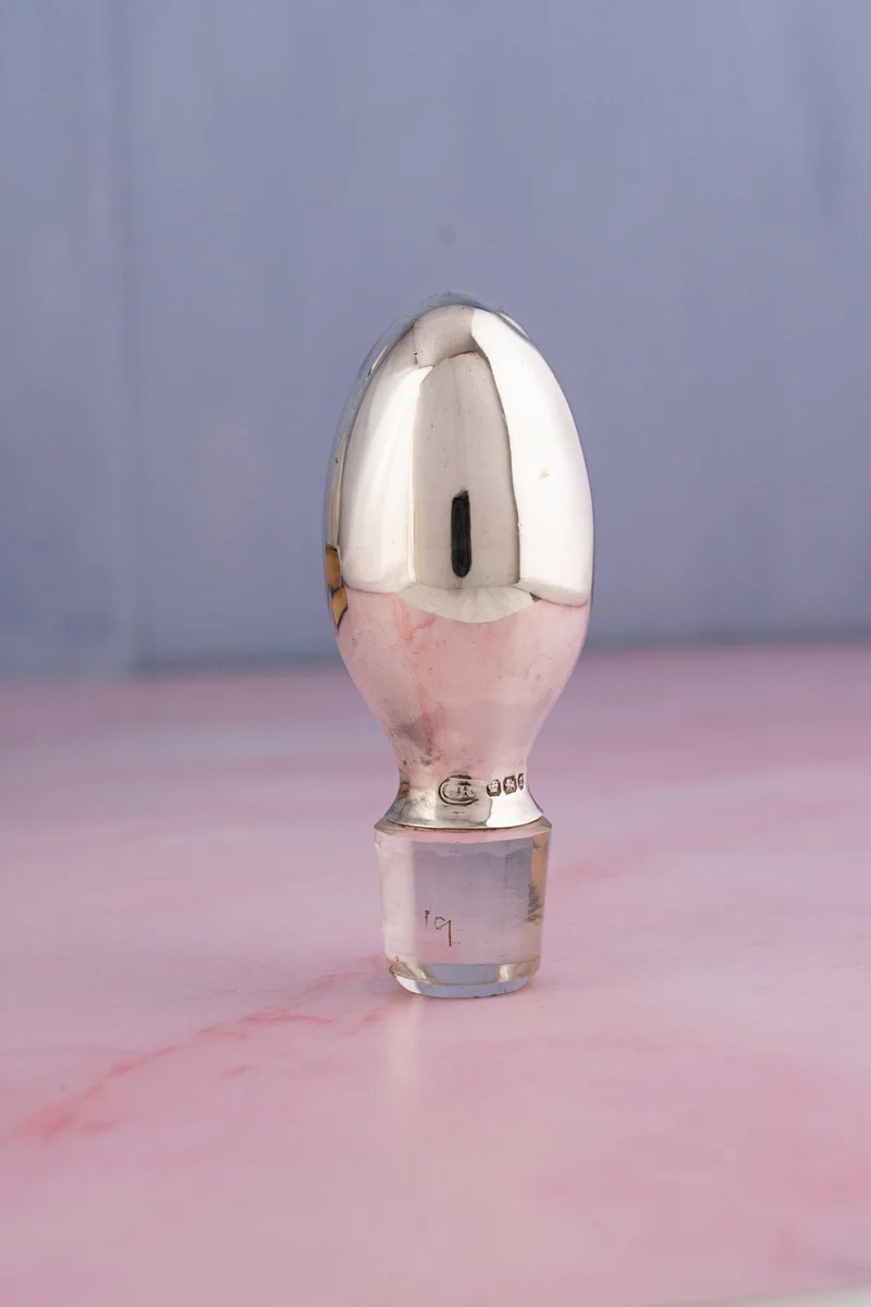 Victorian Sterling Silver & Engraved Decanter - Image 11