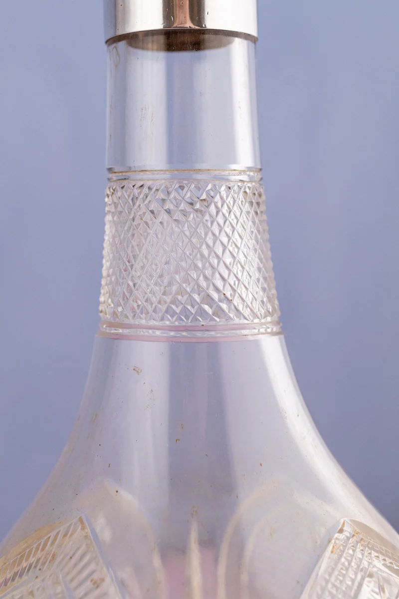 Victorian Sterling Silver & Engraved Decanter - Image 5