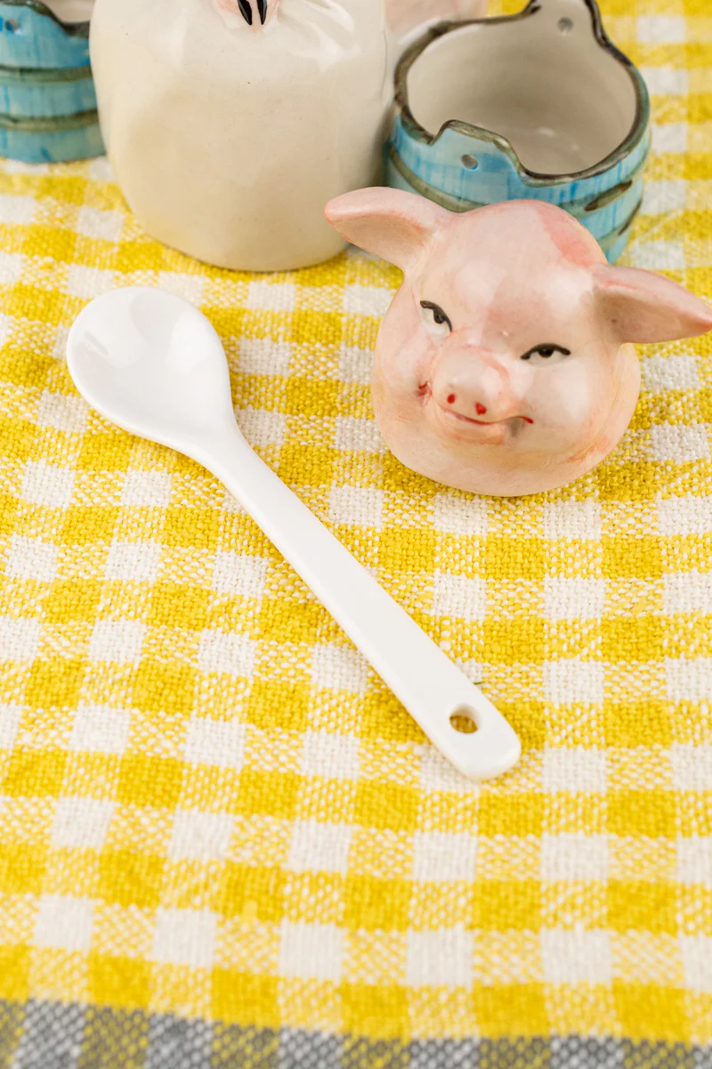 Grinning Piggy Ceramic Cruet - Image 6
