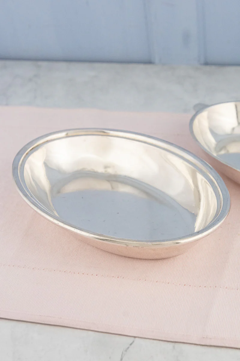 Vintage Blue Funnel Line Silverplate Covered Dish - Image 10