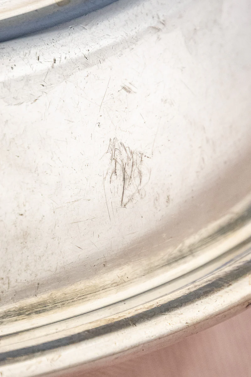 Vintage Blue Funnel Line Silverplate Covered Dish - Image 14
