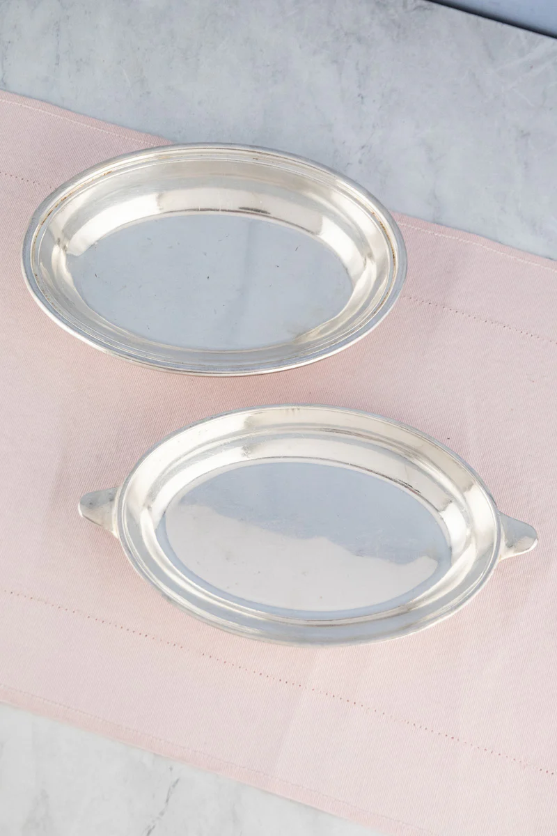 Vintage Blue Funnel Line Silverplate Covered Dish - Image 5