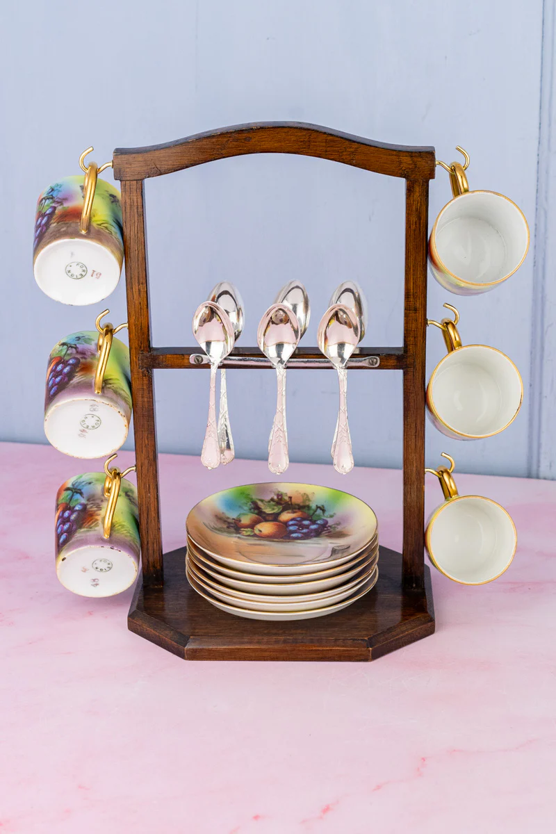 Vintage Coffee Service with Stand - Image 19