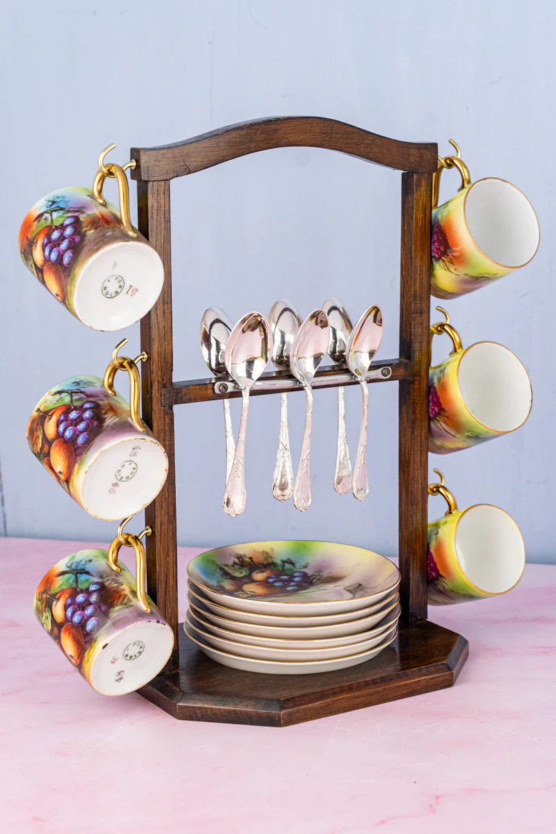 Vintage Coffee Service with Stand - Image 2