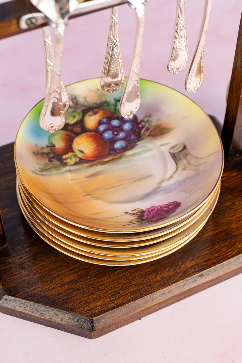 Vintage Coffee Service with Stand - Image 3