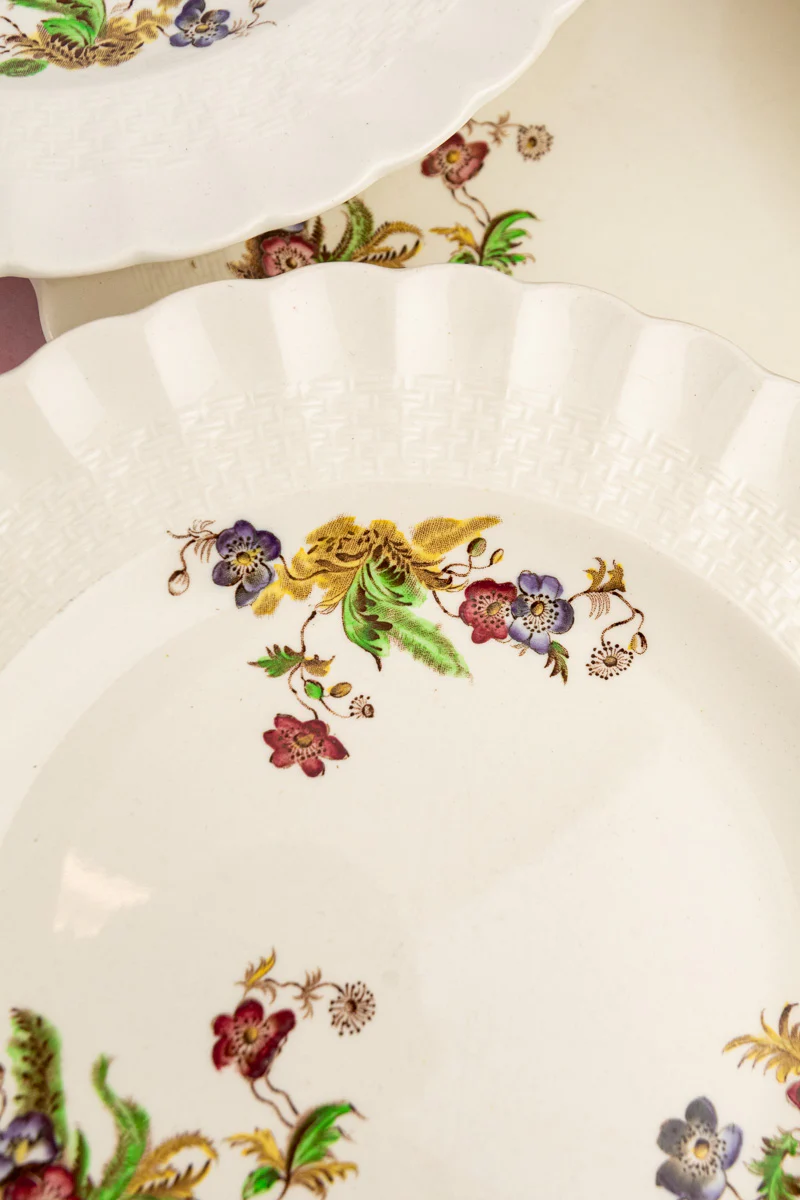 Vintage Copeland Spode Luncheon Plate Set - Set of 12 - Image 3