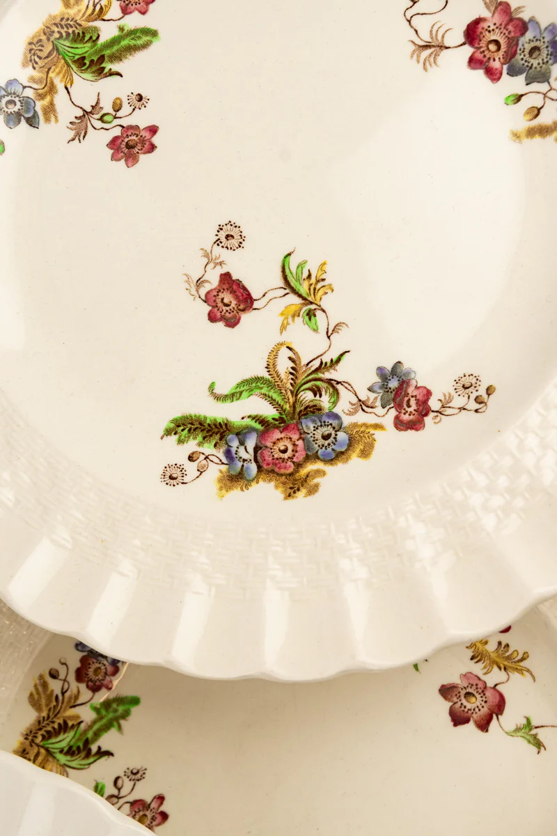 Vintage Copeland Spode Luncheon Plate Set - Set of 12 - Image 4
