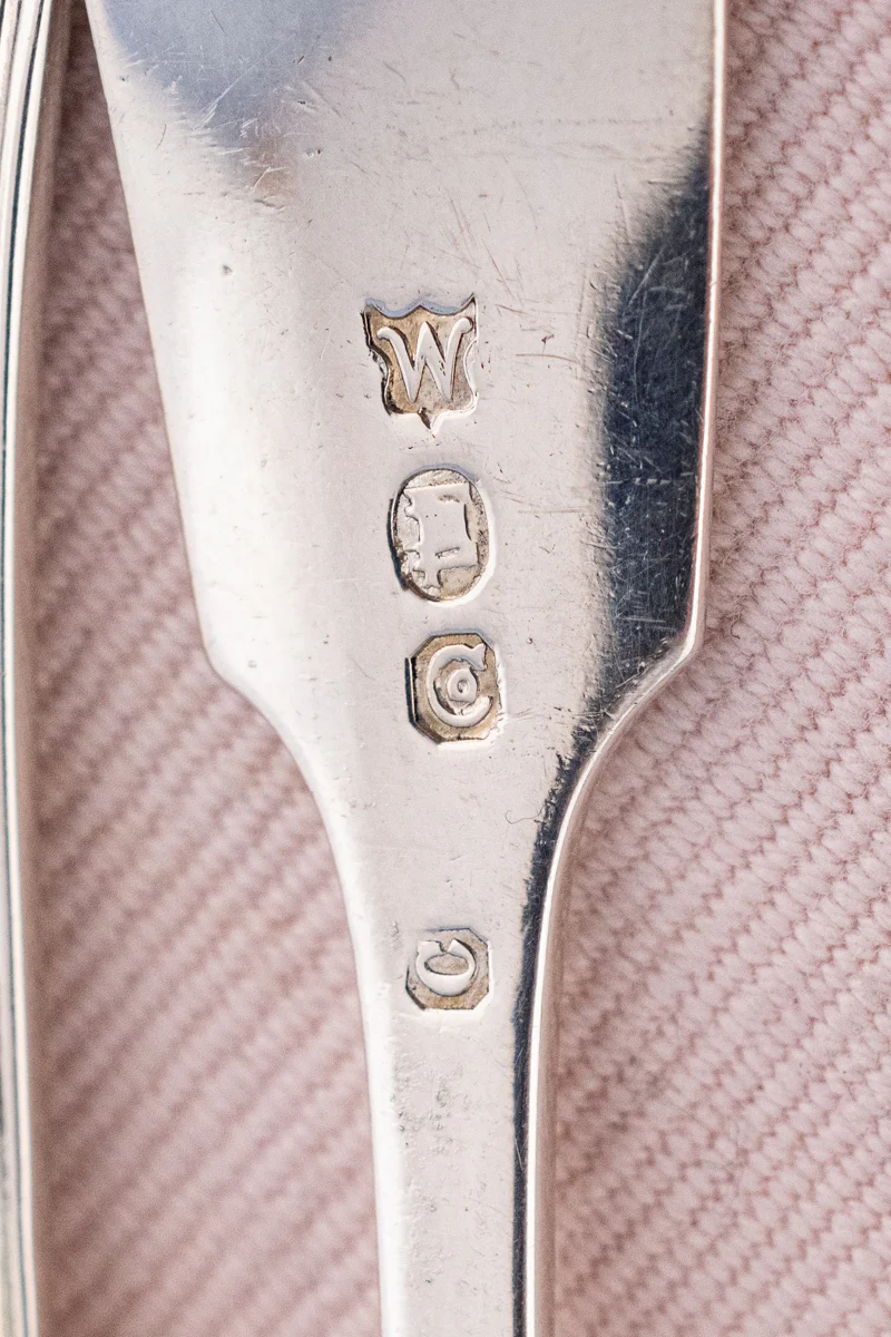 Vintage English Silverplate & Gilded Egg Spoon - Image 11