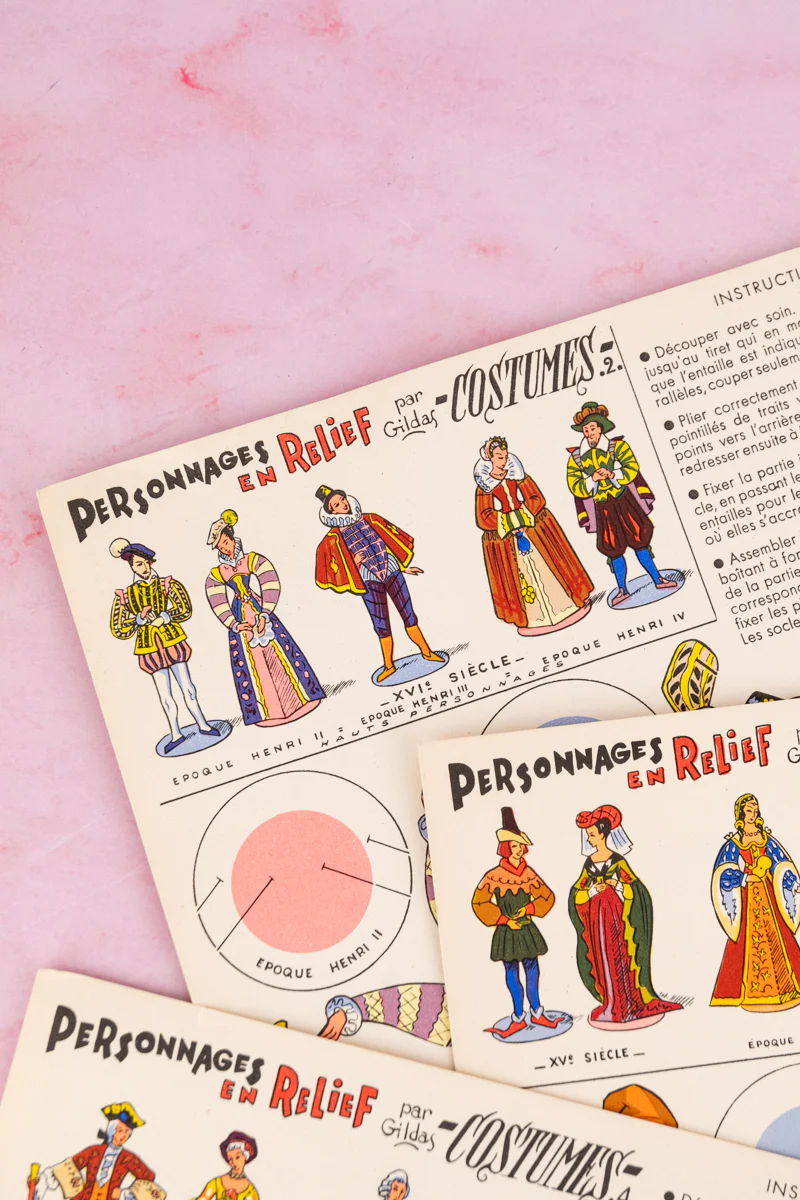 Vintage French Paper Doll Kit - Image 11