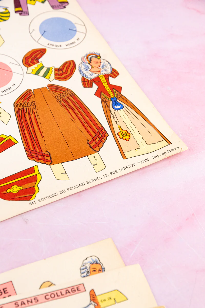 Vintage French Paper Doll Kit - Image 13