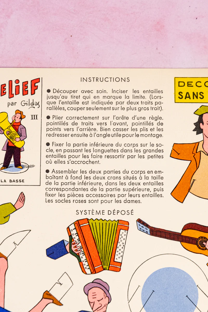 Vintage French Paper Doll Kit - Image 14