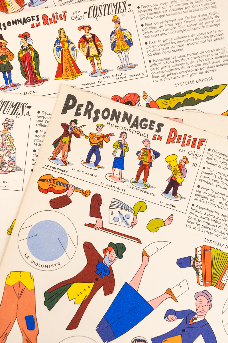 Vintage French Paper Doll Kit - Image 3