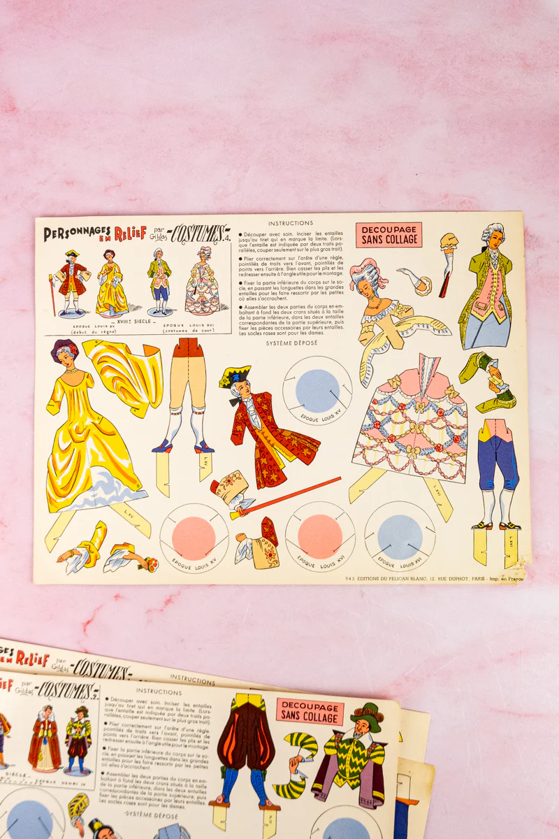 Vintage French Paper Doll Kit - Image 6