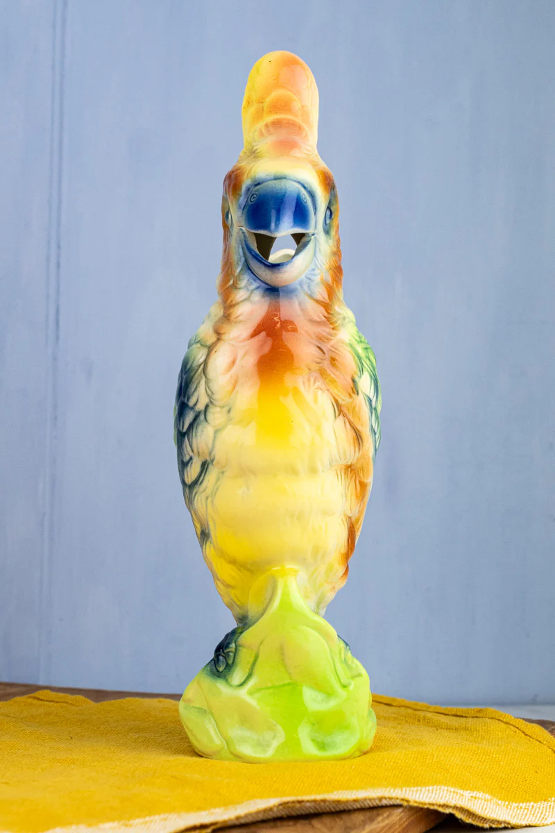 Vintage French St. Clément Cockatoo Pitcher - Image 6