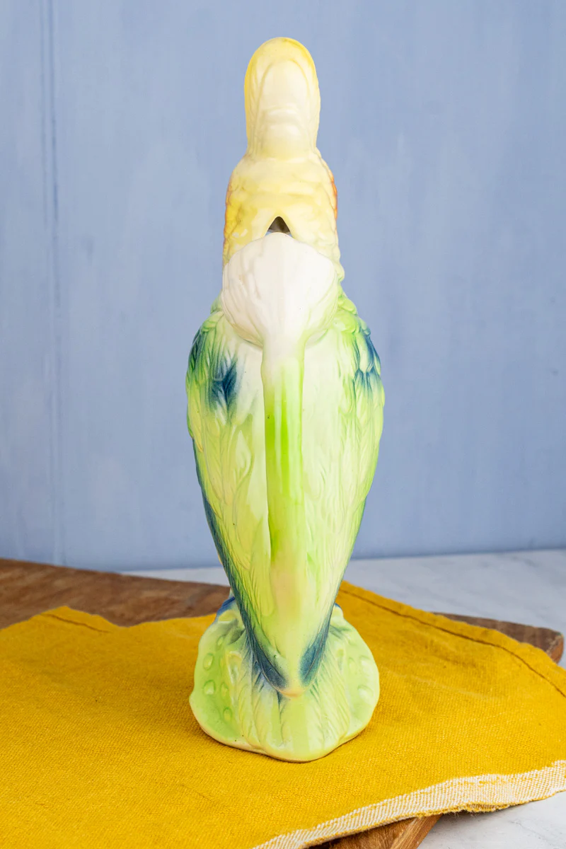 Vintage French St. Clément Cockatoo Pitcher - Image 8