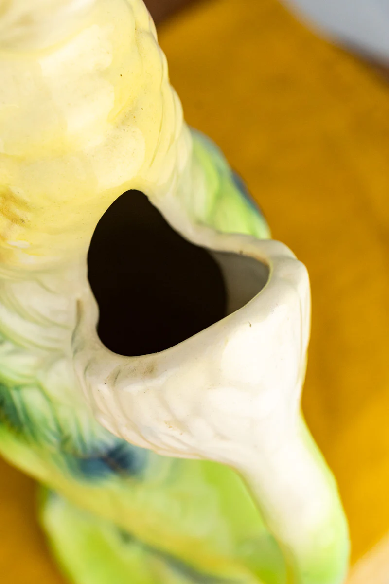 Vintage French St. Clément Cockatoo Pitcher - Image 9
