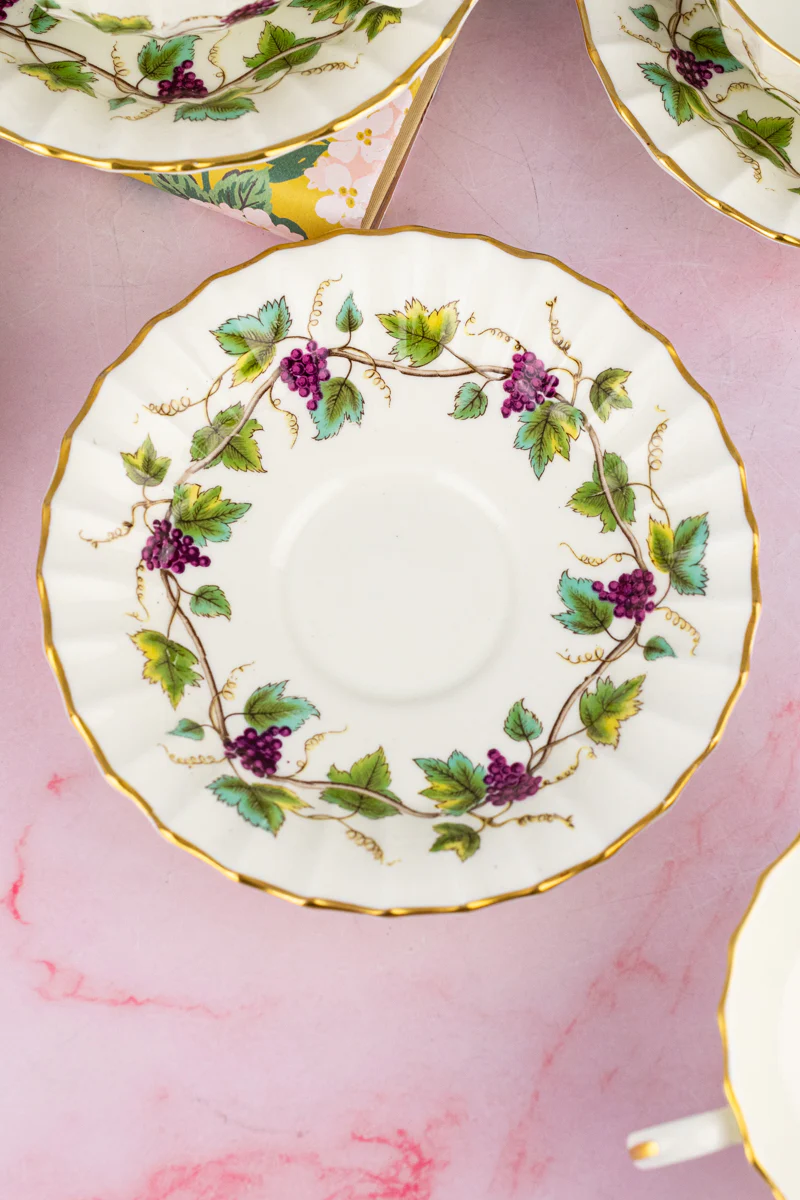 Vintage Royal Worcester Cream Soup Bowls with Saucers - Set of 6 - Image 9