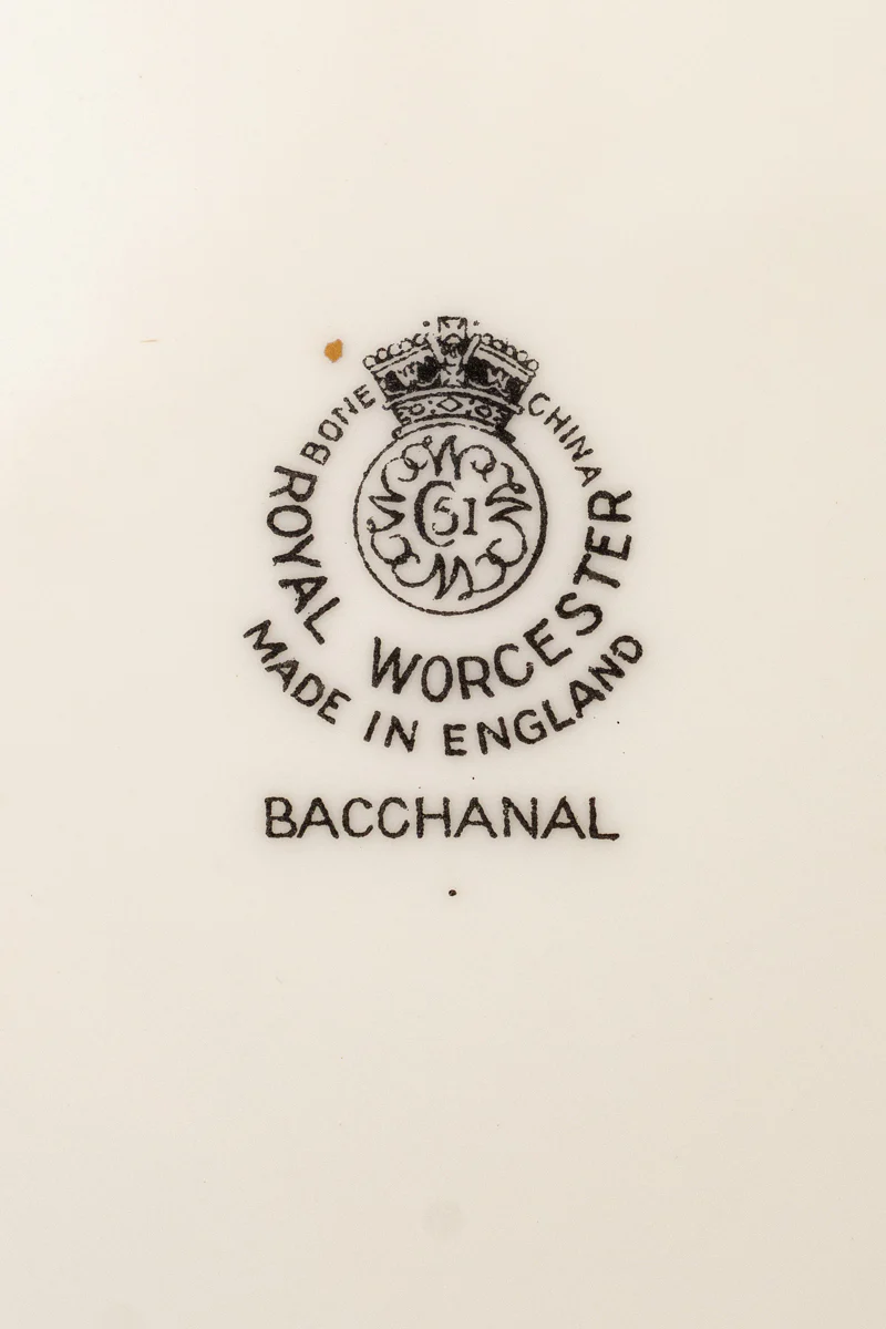 Vintage Royal Worcester Dinner Plates - Set of 6 - Image 7