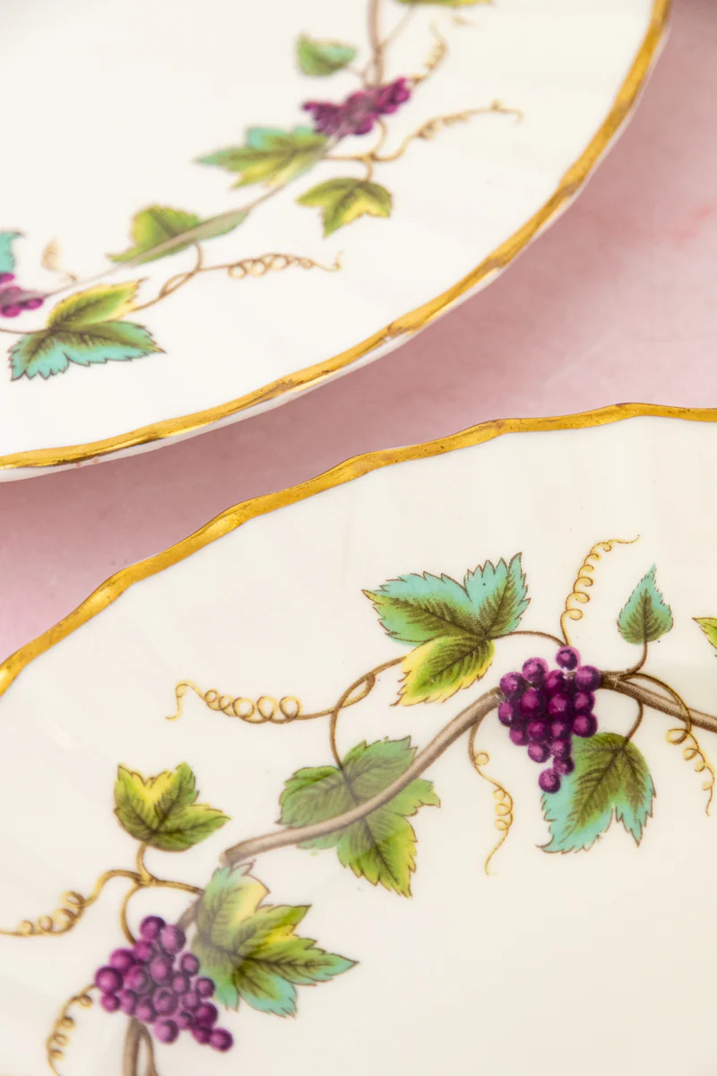 Vintage Royal Worcester Luncheon Plates - Set of 6 - Image 5