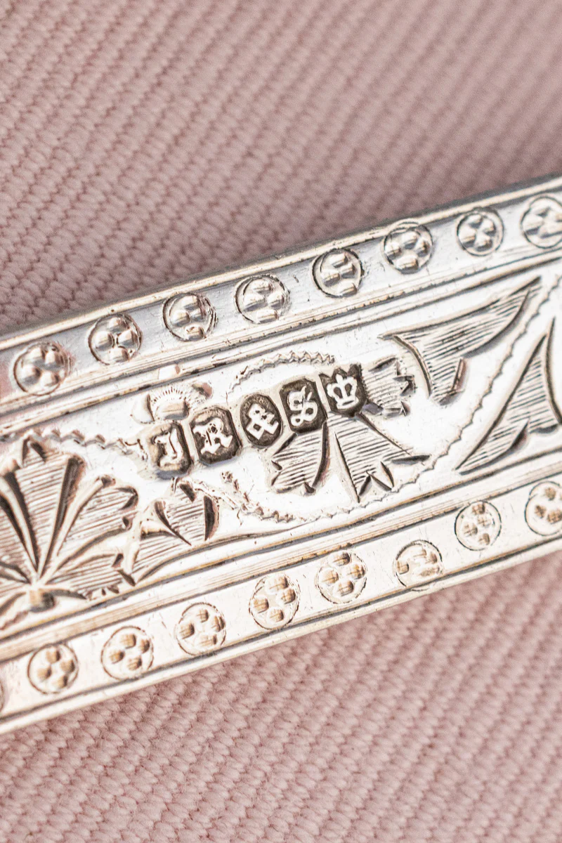 Victorian Silverplate Engraved 3-Piece Travel Cutlery Set - Image 9