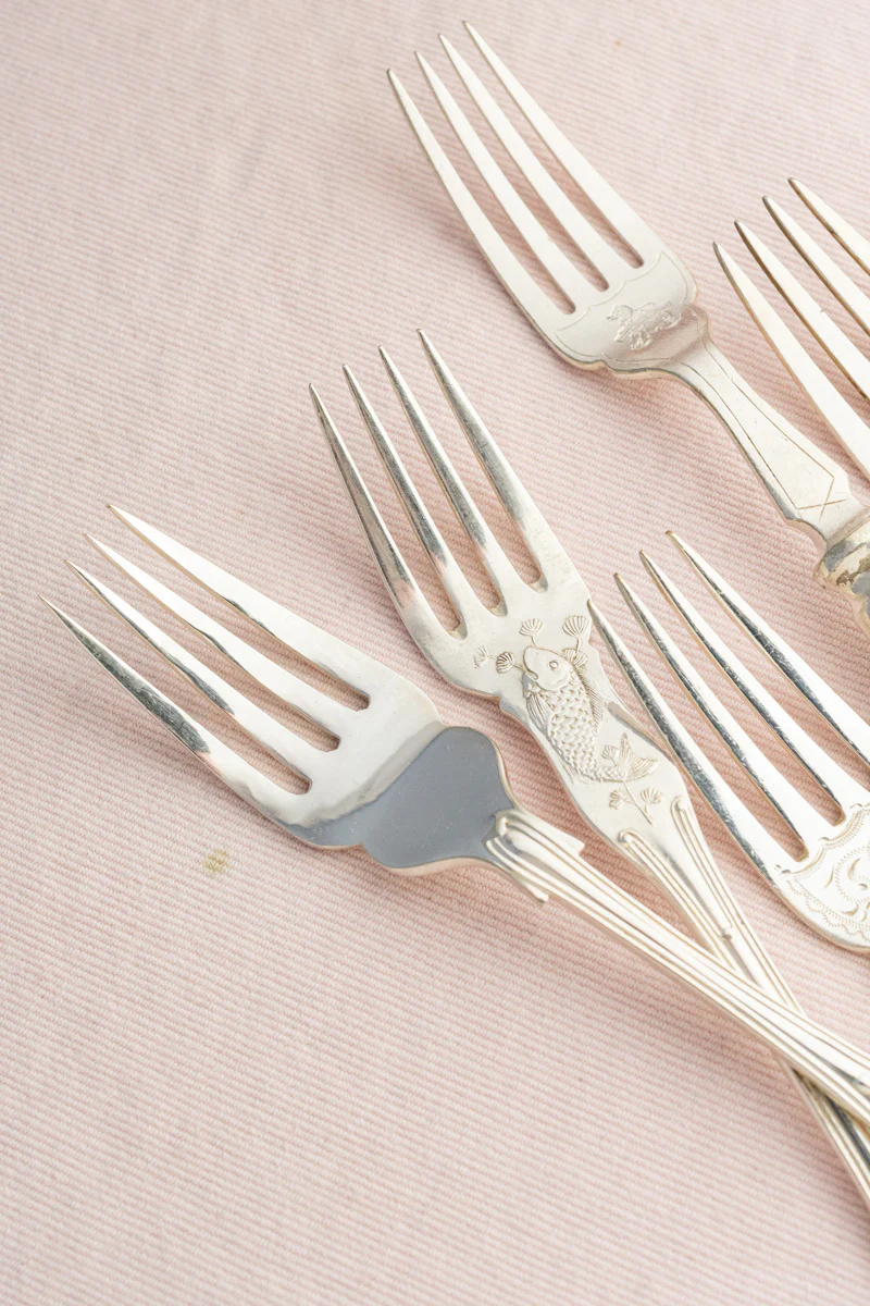 Vintage Silverplate Hotel Flatware - Fish Fork & Knife Pair - Image 14