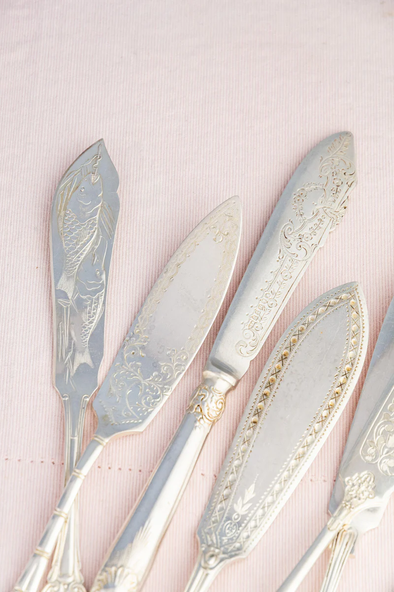 Vintage Silverplate Hotel Flatware - Fish Fork & Knife Pair - Image 5