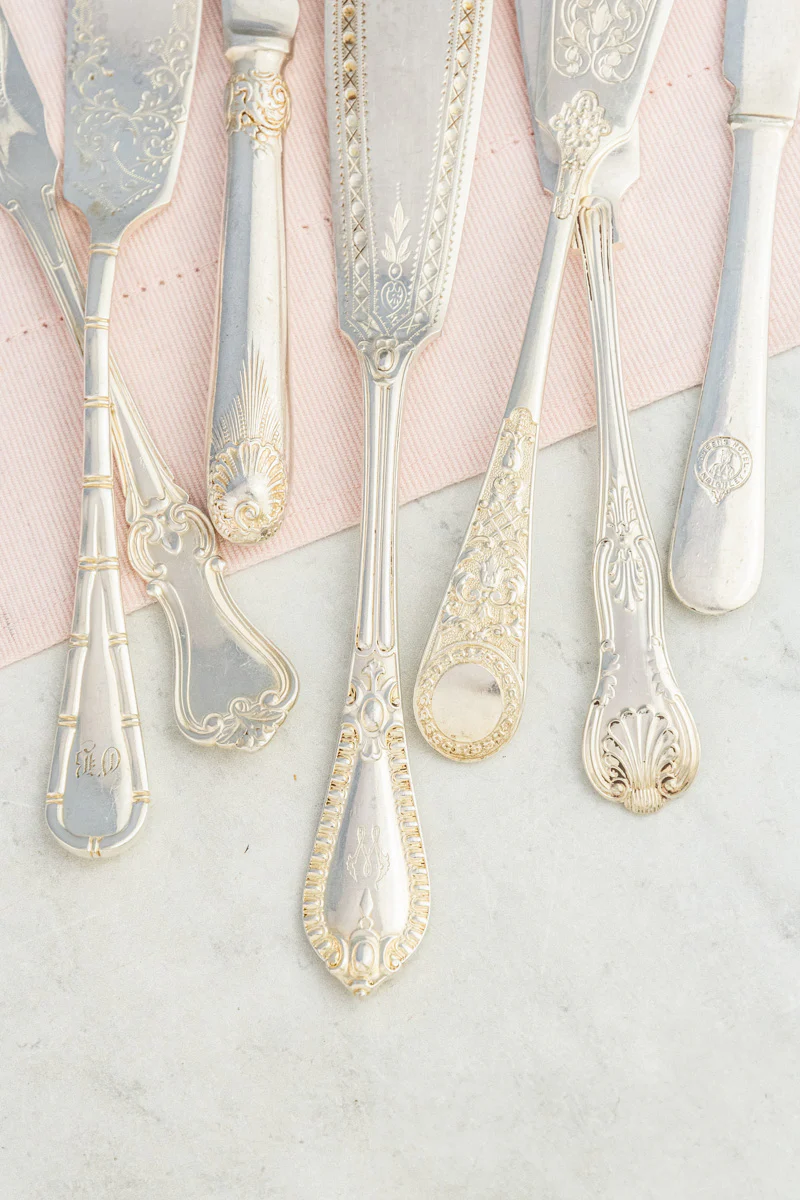 Vintage Silverplate Hotel Flatware - Fish Fork & Knife Pair - Image 7